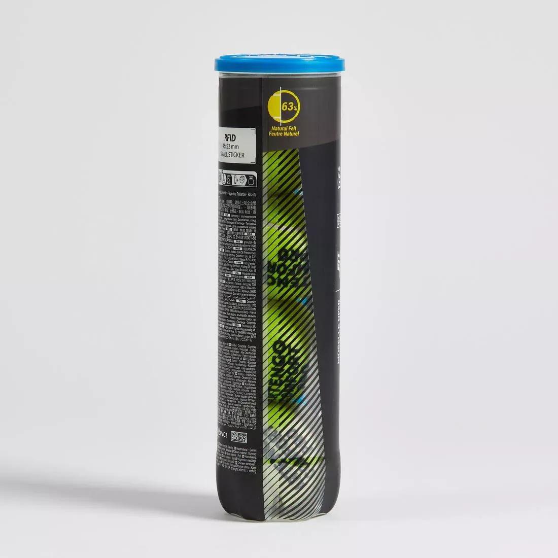 Versatile Tennis Ball Comfort - Pro 4-Pack, Yellow, No Color, large image number 2