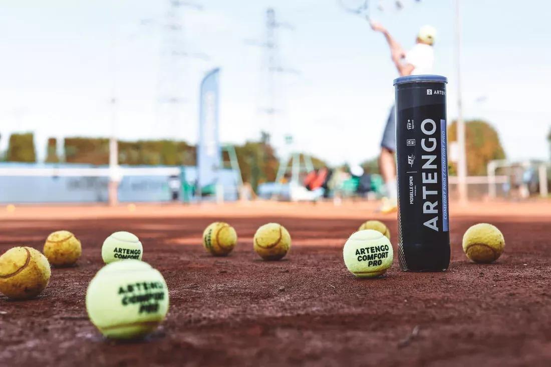 Versatile Tennis Ball Comfort - Pro 4-Pack, Yellow, No Color, large image number 4