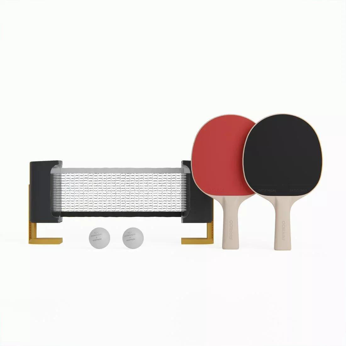 Table Tennis Set For Small Tables With Rollnet + 2 Ppr100 Bats + 2 Balls, No Color, large image number 6