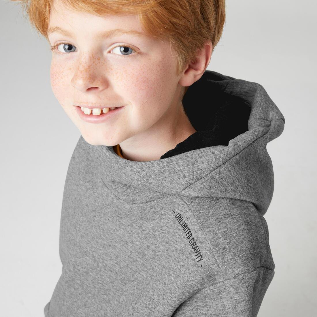 Kids Warm Unisex Hoodie - 900, Grey, No Color, large image number 1