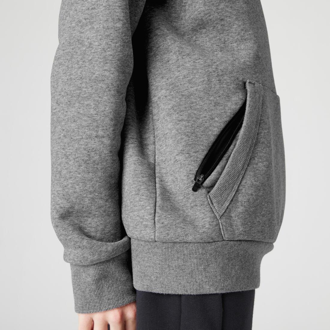 Kids Warm Unisex Hoodie - 900, Grey, No Color, large image number 3