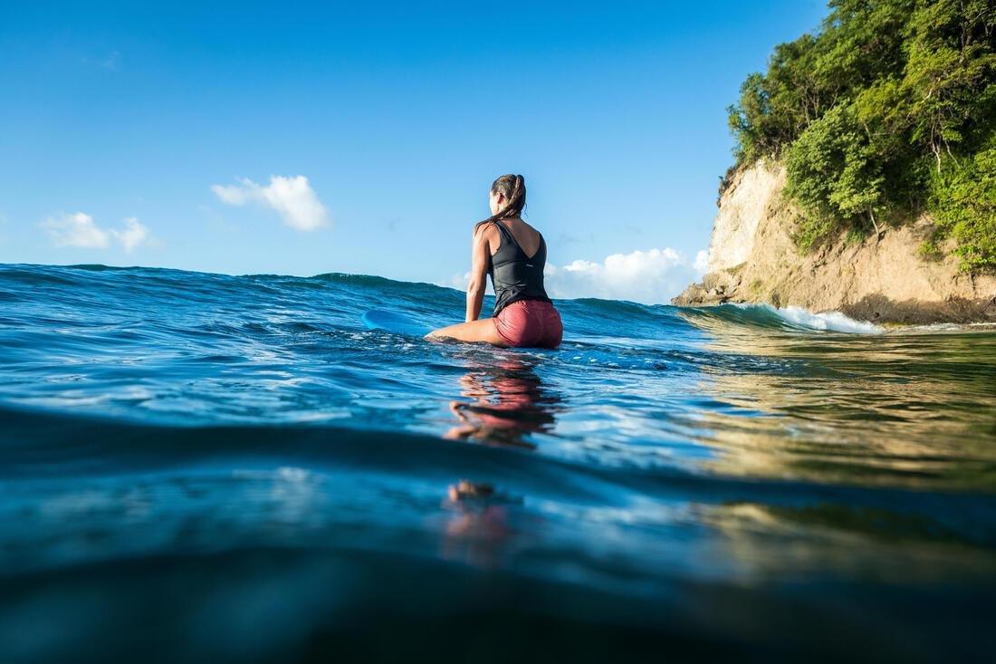 Womens Boardshorts With Elasticated Waistband And Drawstring Tini Bora, Pink, No Color, large image number 14