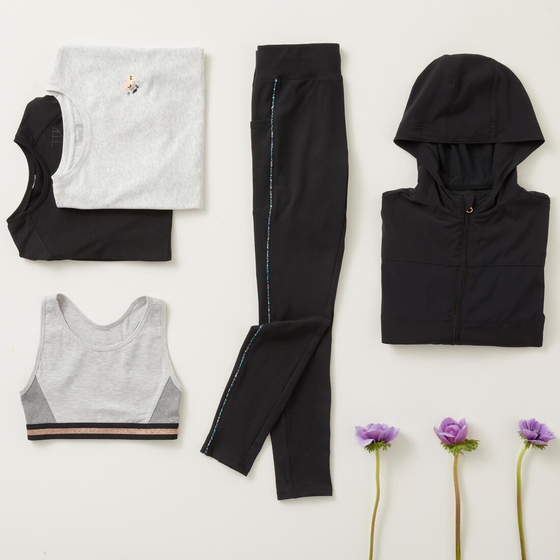 Kids Girls Cotton Crop Top, Pink, No Color, large image number 5