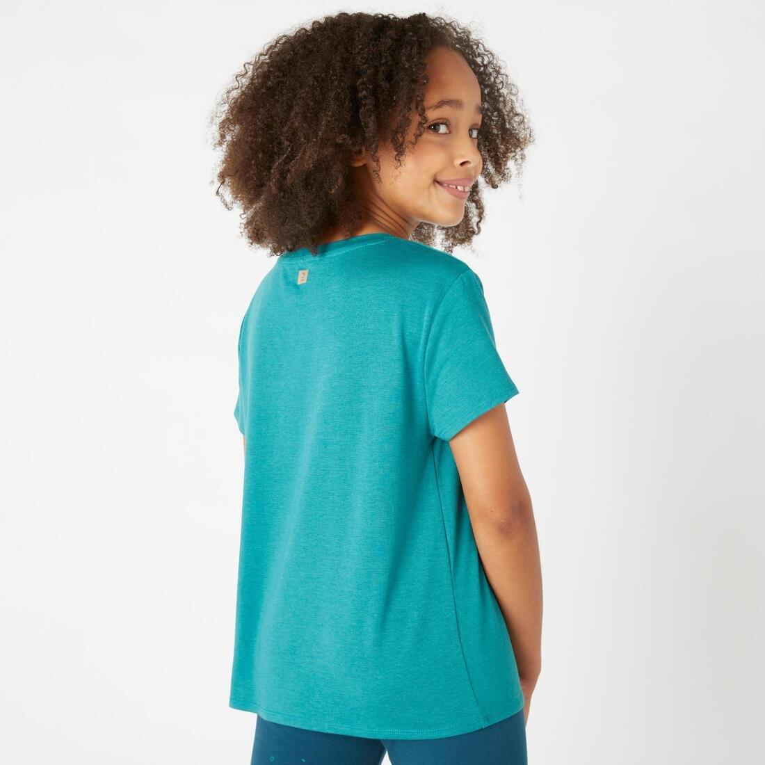 Kids Girls Cotton T-Shirt 500, Grey, , large image number 11