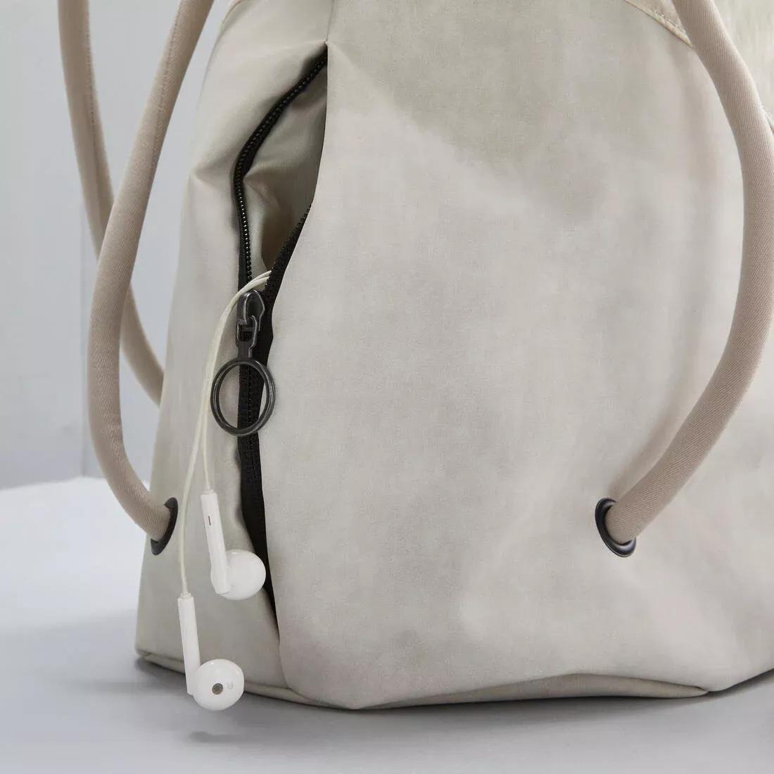 Fitness Cardio Training Backpack, Beige, No Color, large image number 6