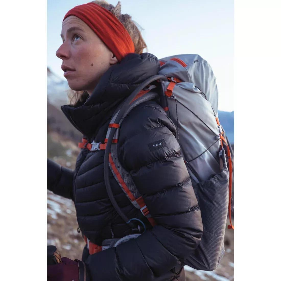 Women Trekking Down Jacket - MT500, Blue, No Color, large image number 4