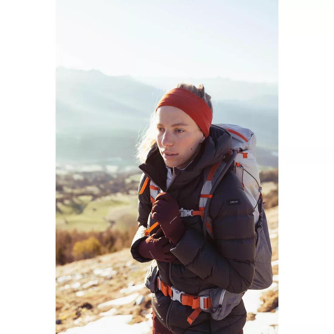 Women Trekking Down Jacket - MT500, Blue, No Color, large image number 5