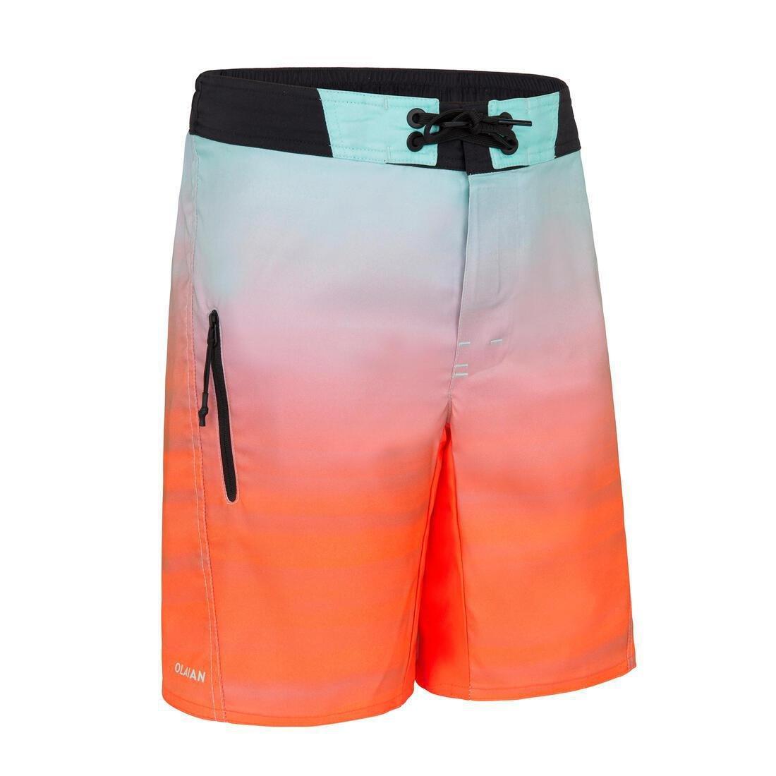 Kids Boys Swimming Shorts - 550 Offshore, Blue, No Color, medium