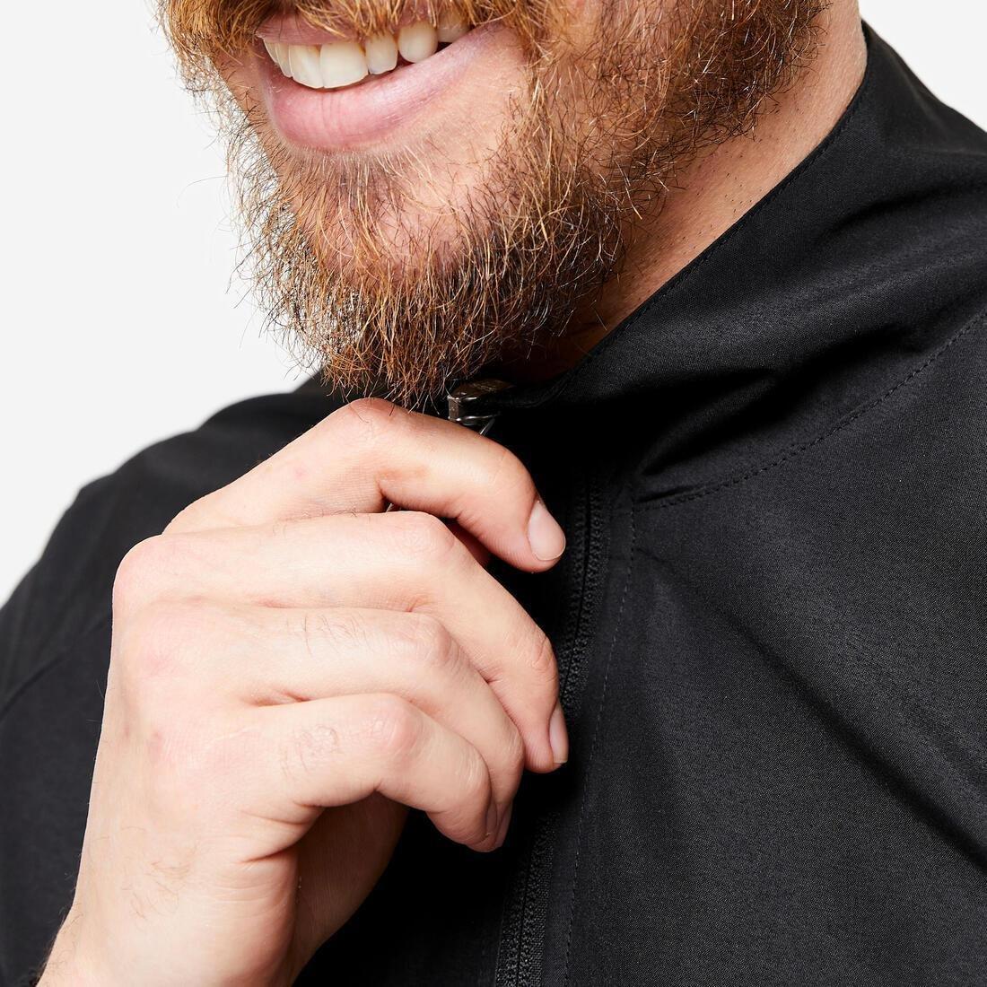 Men Fitness Standard Breathable Jacket, Navy, 5401_000, large image number 4