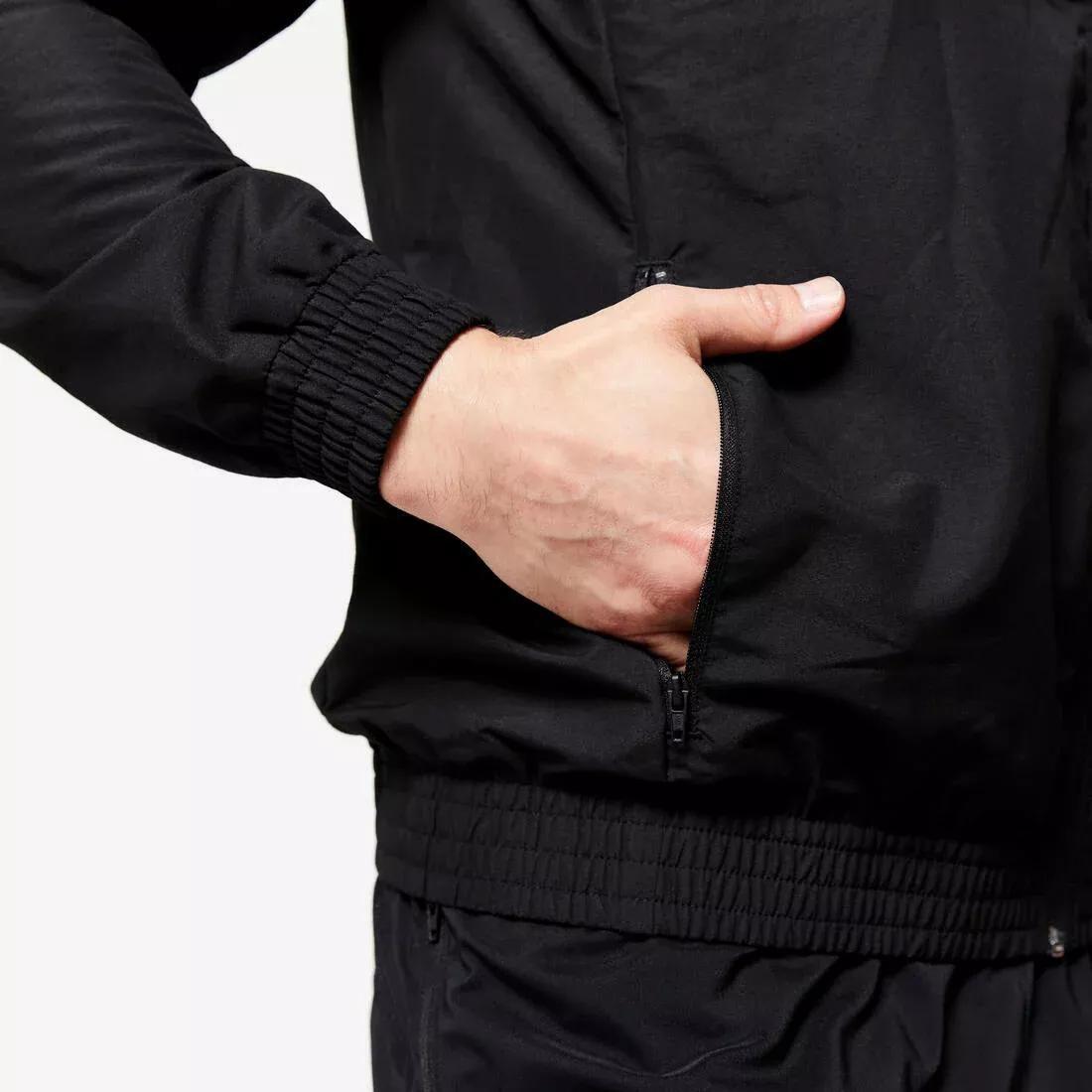 Men Fitness Standard Breathable Jacket, Navy, 5401_000, large image number 6