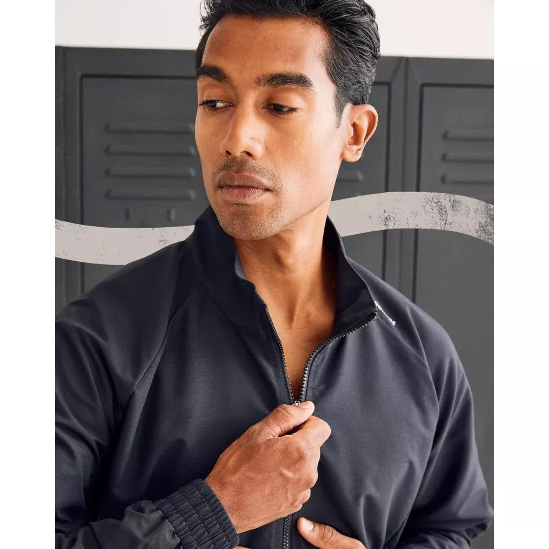 Men Fitness Standard Breathable Jacket, Navy, 5401_000, large image number 11