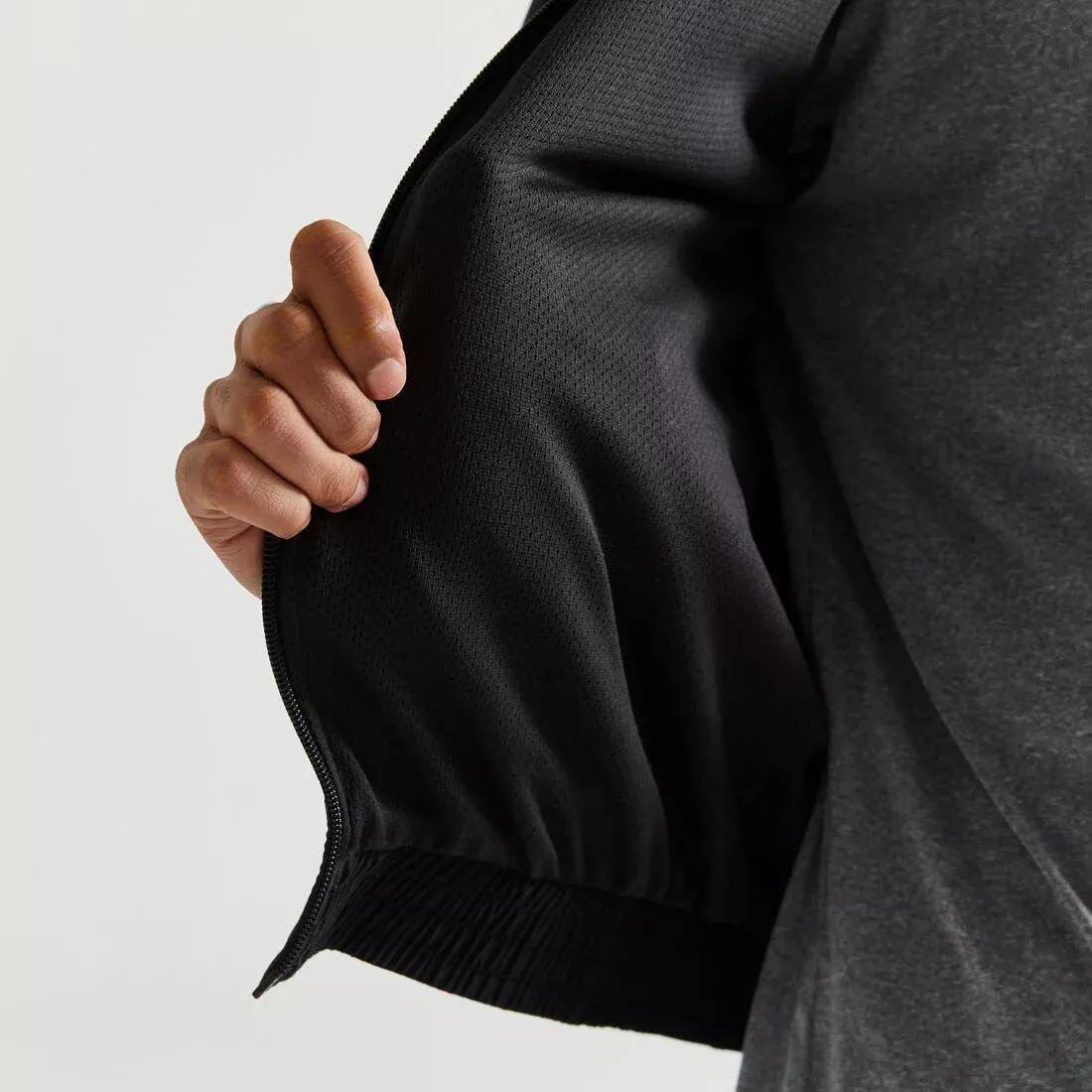 Men Fitness Standard Breathable Jacket, Black, , large image number 3