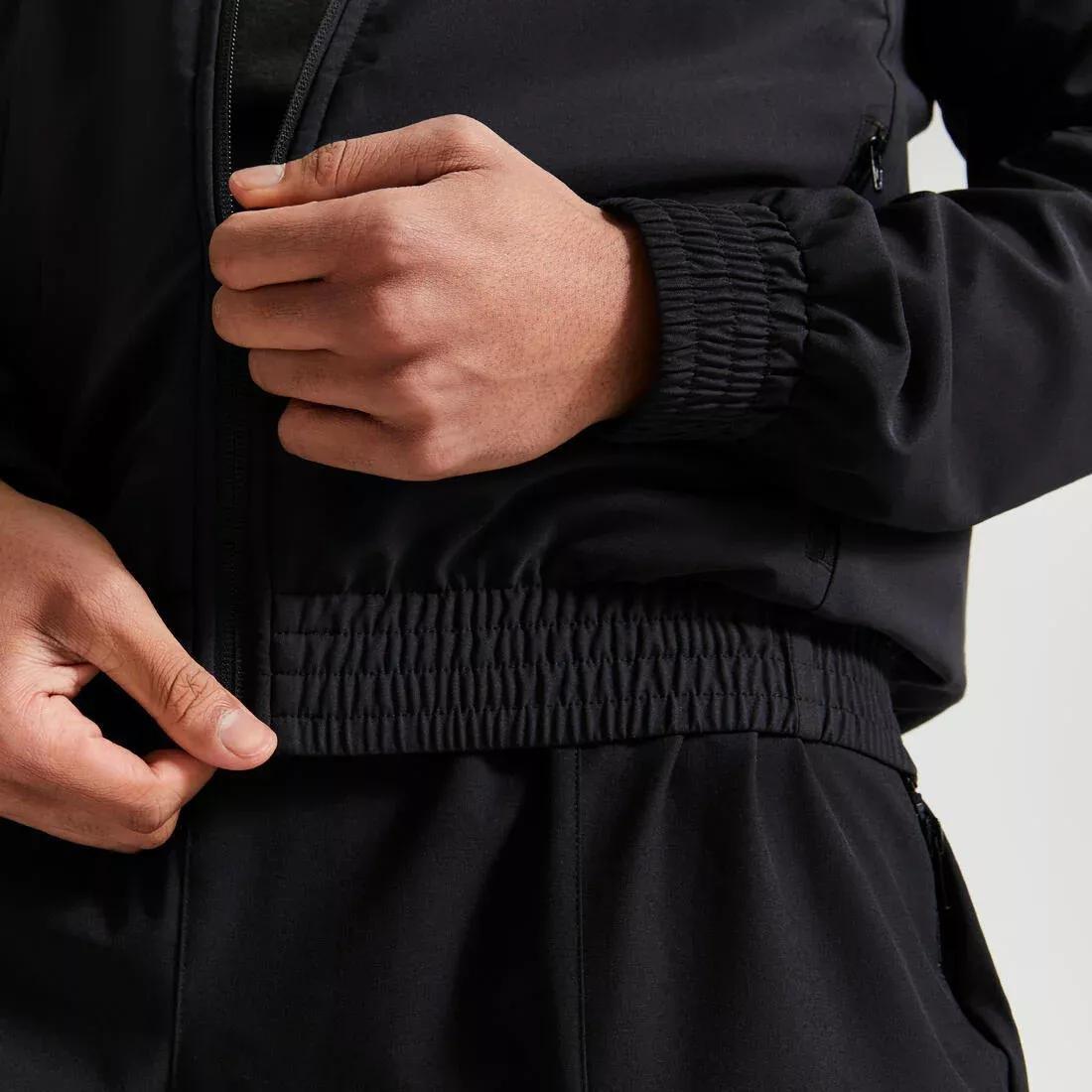 Men Fitness Standard Breathable Jacket, Black, No Color, large image number 4