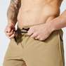 DOMYOS - Men Zip Pocket Breathable Fitness Shorts, Black