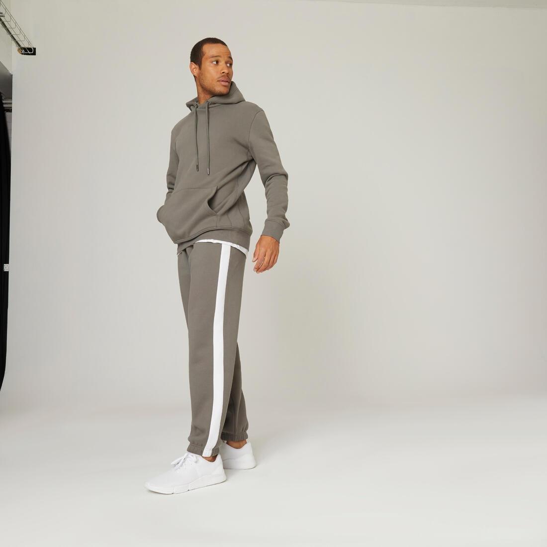 Fleecy Fitness Hoodie, Blue Grey, , large image number 6
