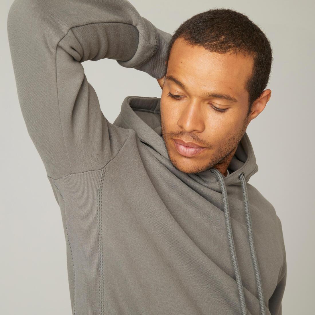 Fleecy Fitness Hoodie, Blue Grey, , large image number 7
