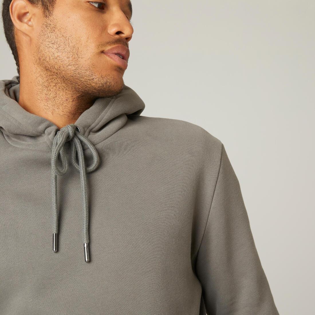 Fleecy Fitness Hoodie, Blue Grey, , large image number 8