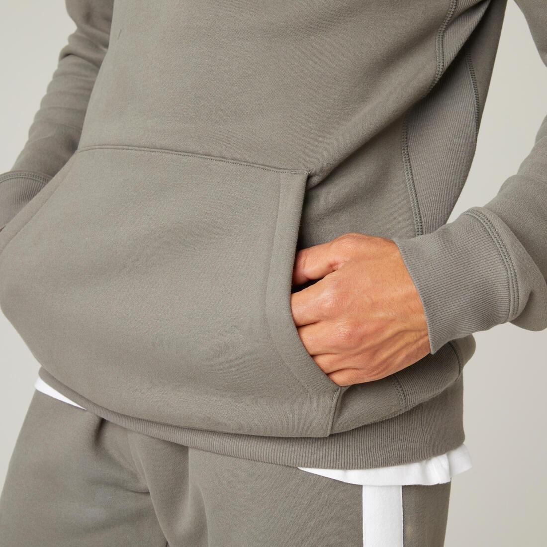 Fleecy Fitness Hoodie, Blue Grey, , large image number 9