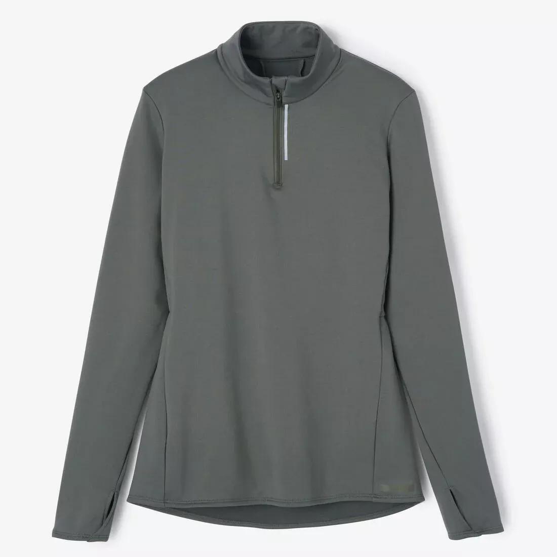 BLUE Zip Warm women's long-sleeved running T-shirt, No Color, large image number 5