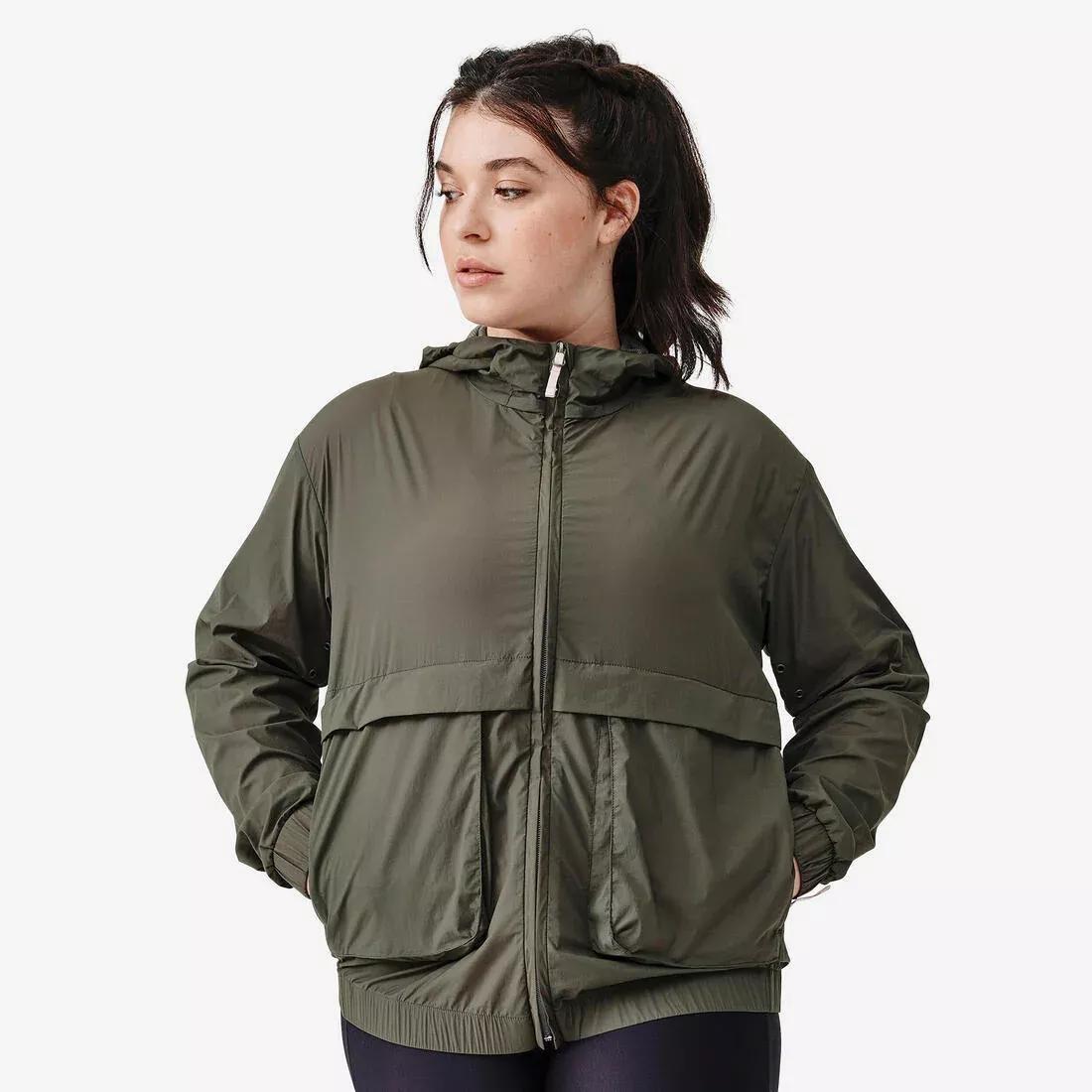 Women Windproof Running Jacket - Kiprun Run 500 Wind, Green, No Color, medium