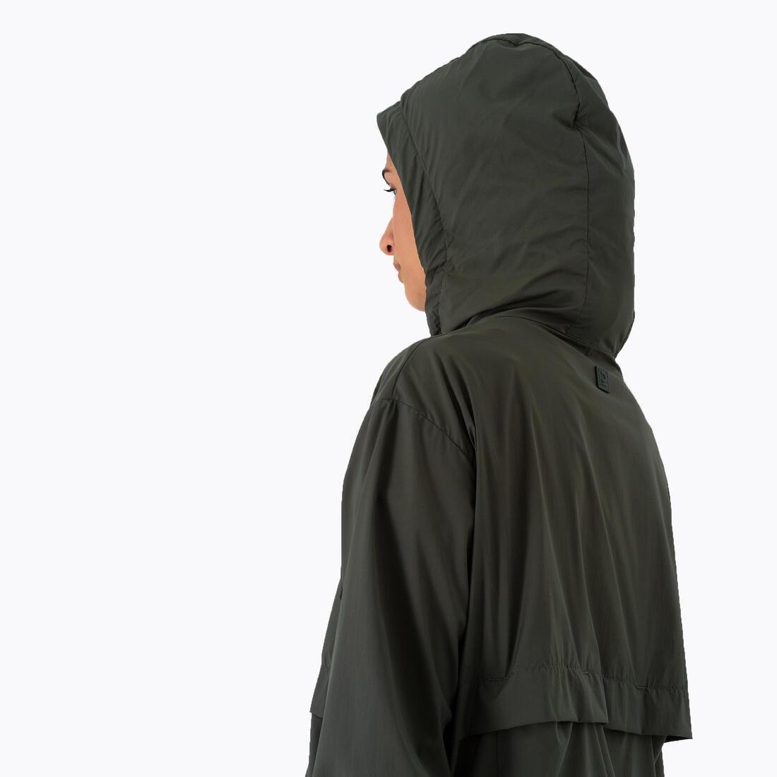 Women Windproof Running Jacket - Kiprun Run 500 Wind, Green, , large image number 5