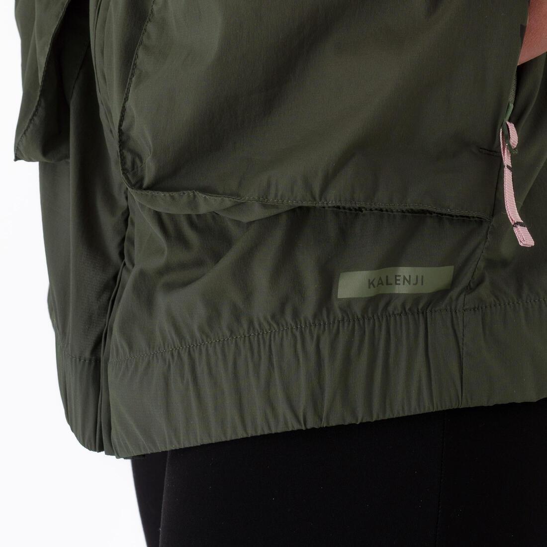 Women Windproof Running Jacket - Kiprun Run 500 Wind, Green, , large image number 6