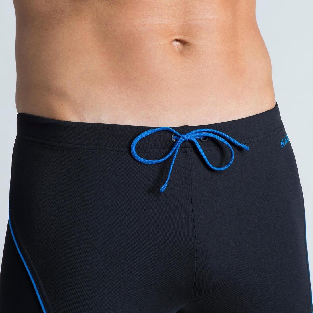 Mens Swimming Boxers -100 Plus, Blue, No Color, large image number 3