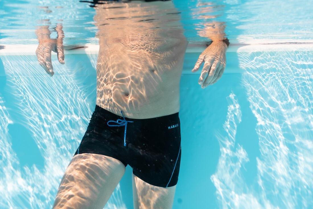 Mens Swimming Boxers -100 Plus, Blue, , large image number 6