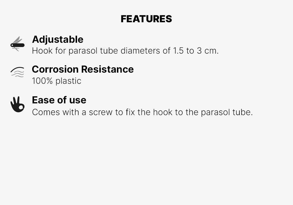 Parasol Hook, Pink, No Color, medium