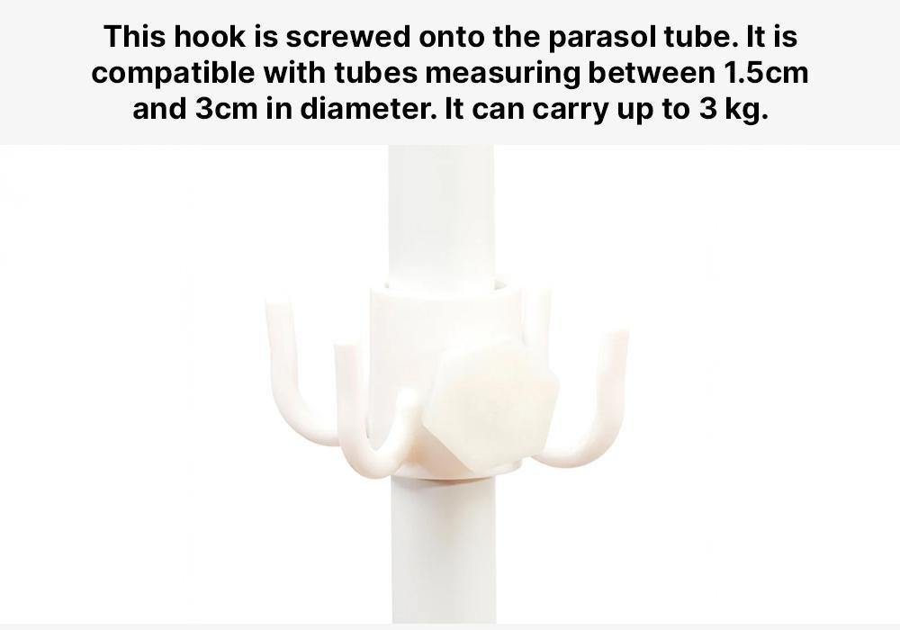 Parasol Hook, Pink, No Color, medium