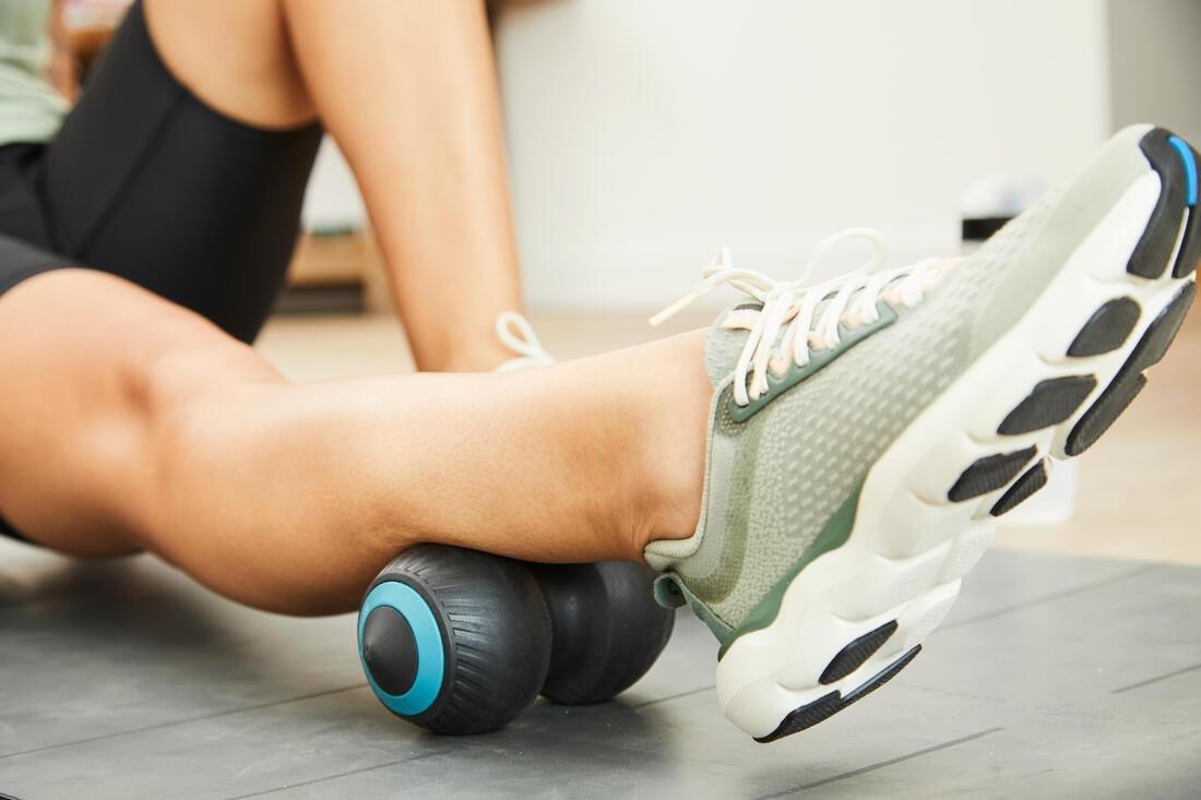 Double Vibrating Massage Ball, Mini-Vibrating Roller, Black, No Color, large image number 4