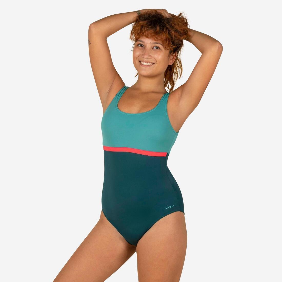 Women 1-Piece Swimsuit, Grey, , large image number 6