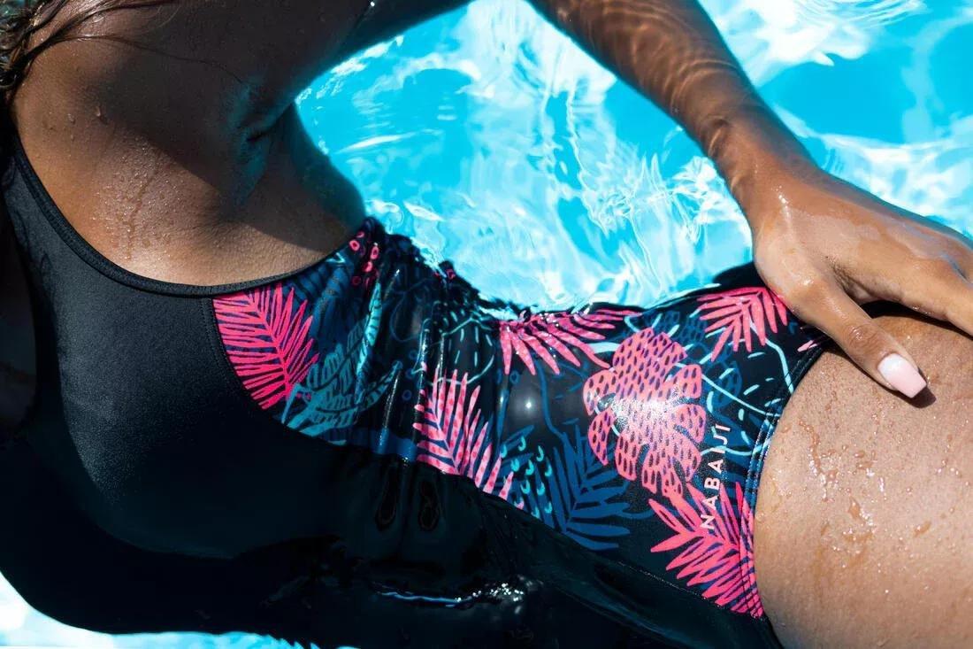 Women 1-Piece Swimsuit - Vega Light Race, Black, No Color, large image number 7