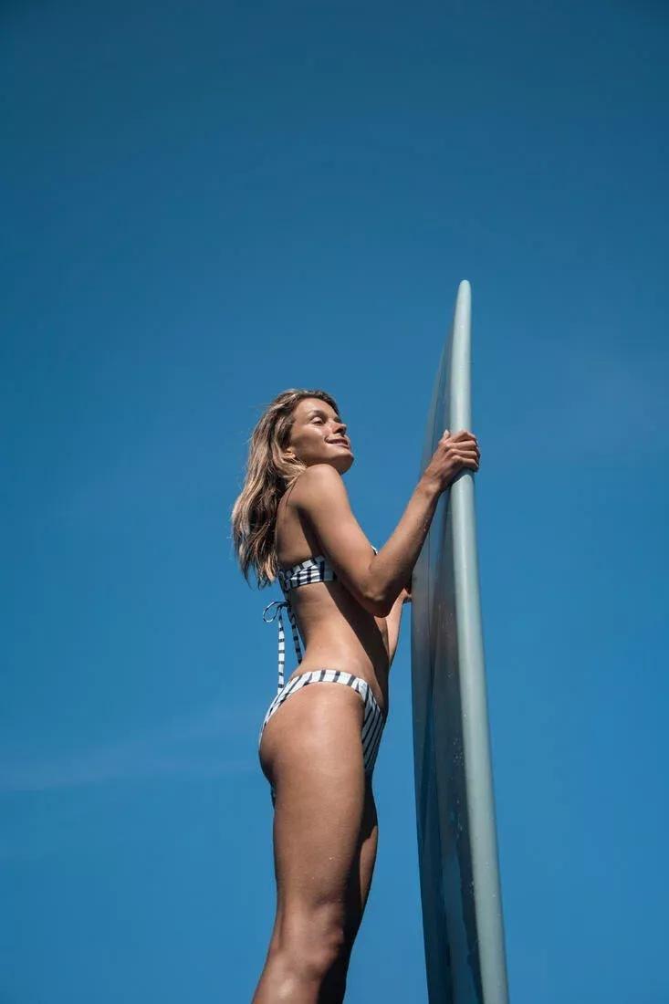 Women Classic Swimsuit Bottoms - With Thin Edges Aly Marin, White, , large image number 6