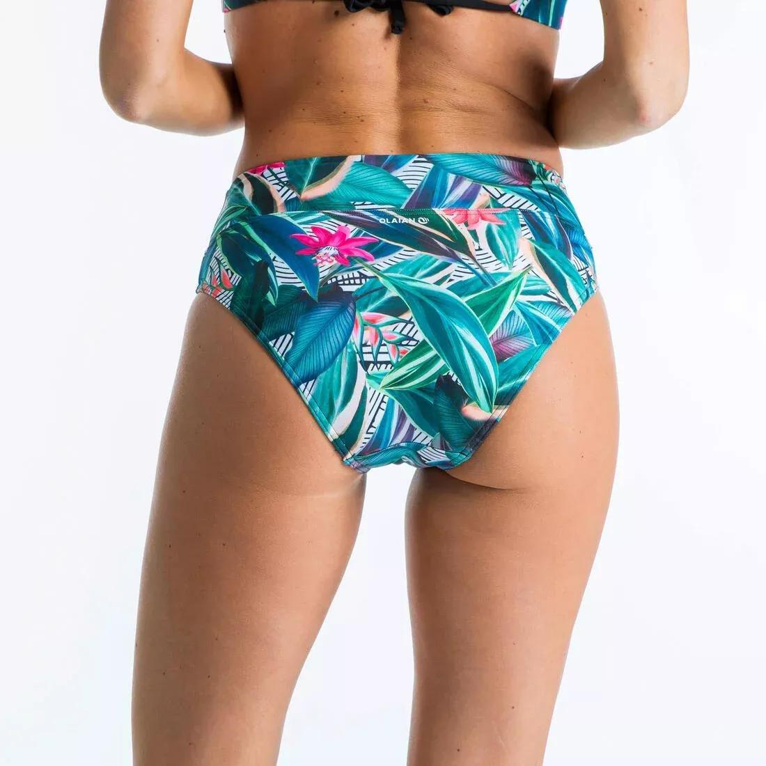 Women Surfing High-Waisted Body-Shaping Swimsuit Bottoms Nora, Blue, , large image number 9