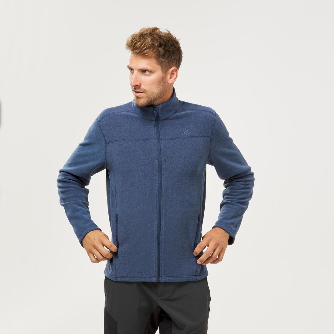 Mens Hiking Fleece Jacket Mh120, Navy Blue, , large image number 1
