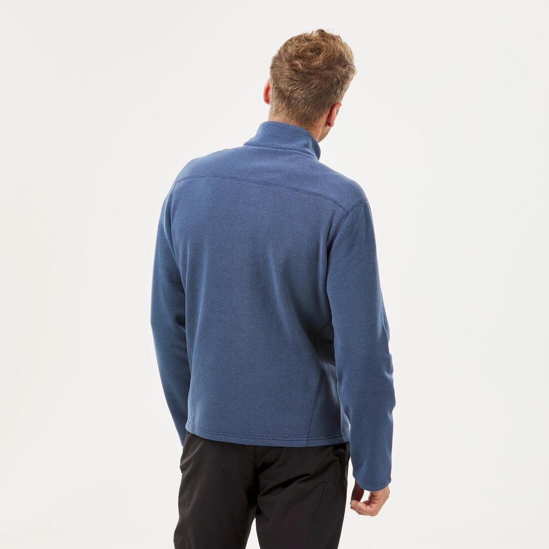 Mens Hiking Fleece Jacket Mh120, Navy Blue, , large image number 2