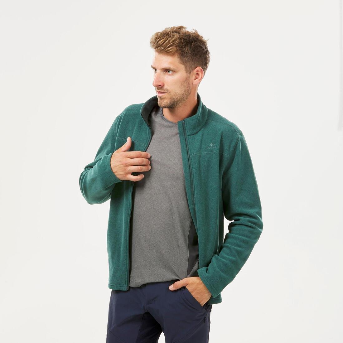 Mens Hiking Fleece Jacket Mh120, Navy Blue, , large image number 11
