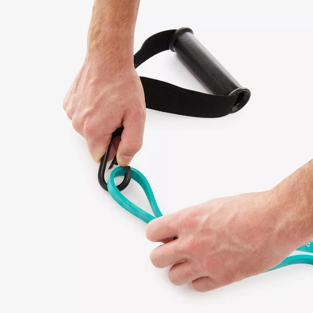 Bodybuilding Kit With Handles Door Hanger And 15 Kg Elastic - Resistance Kit, No Color, large image number 3