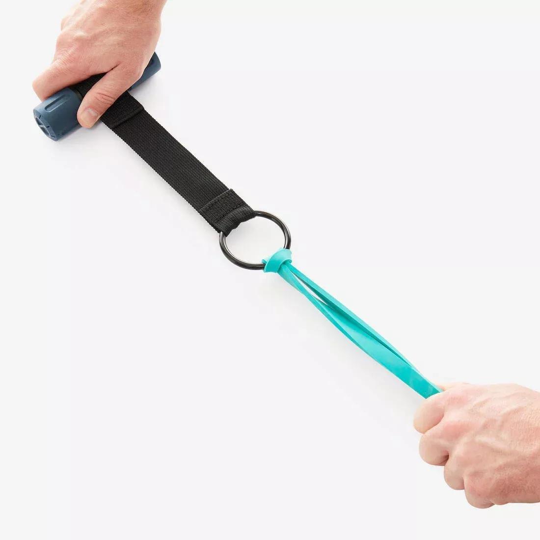 Bodybuilding Kit With Handles Door Hanger And 15 Kg Elastic - Resistance Kit, No Color, large image number 4