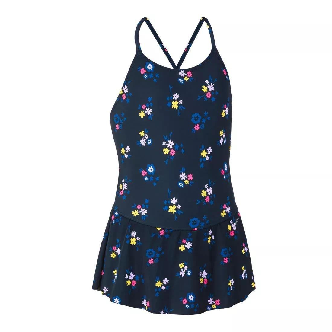 Kids Girls Swimming One-Piece Swimsuit - Lila All Omi 100, Navy, , large image number 11