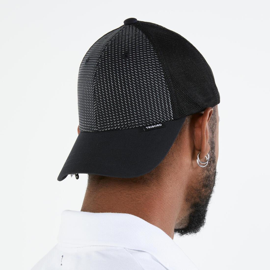 BLACK Adults' Sailing Cap 500, No Color, medium