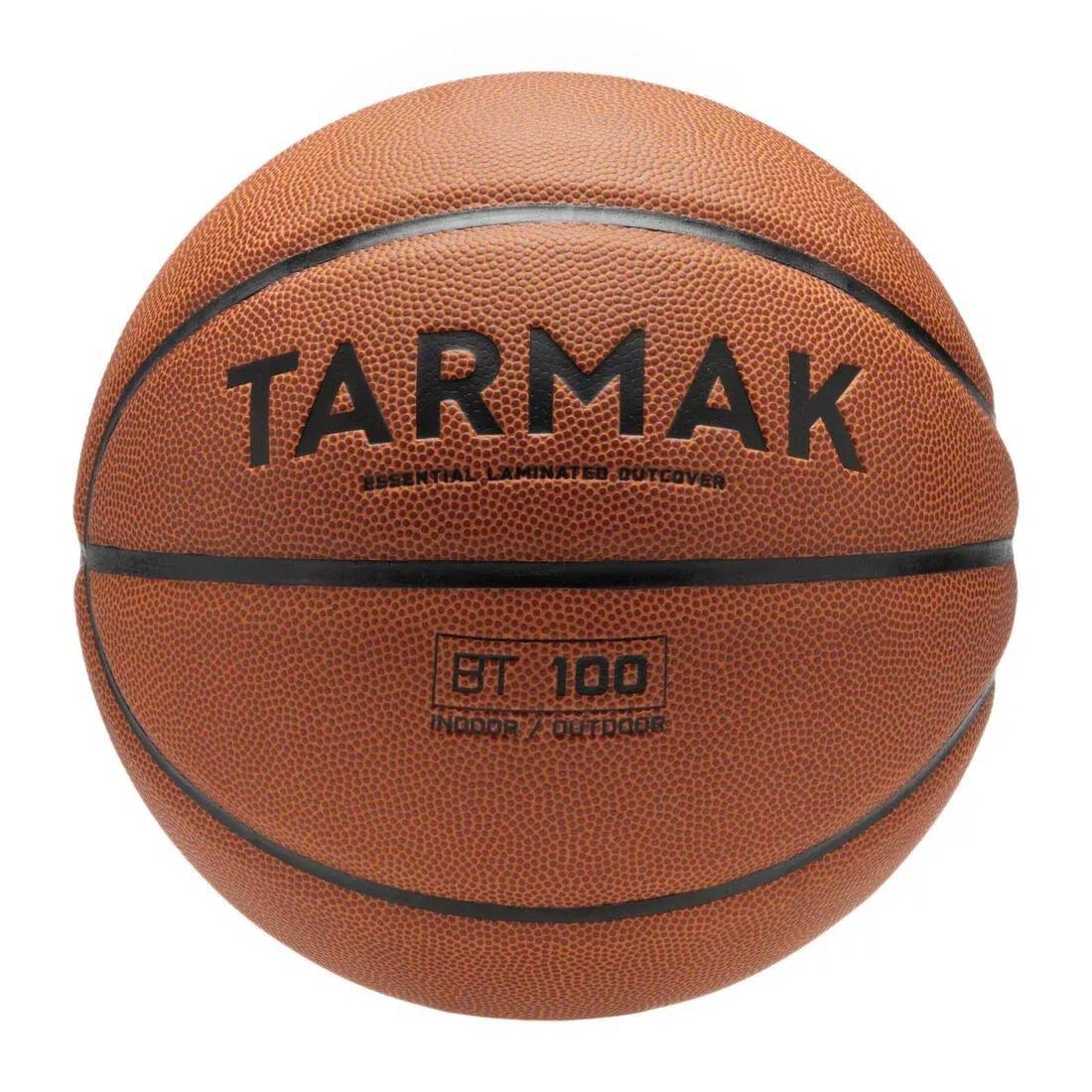 Kids Unisex Size 5 Beginner Basketball - Bt100 Under Age 10, Orange, No Color, medium