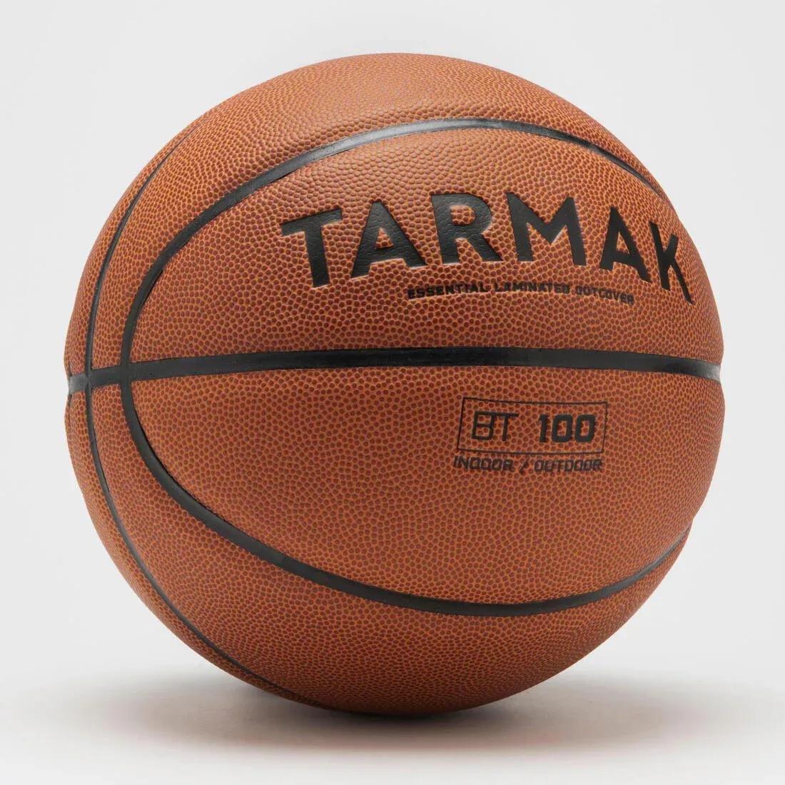 Kids Unisex Size 5 Beginner Basketball - Bt100 Under Age 10, Orange, No Color, large image number 1