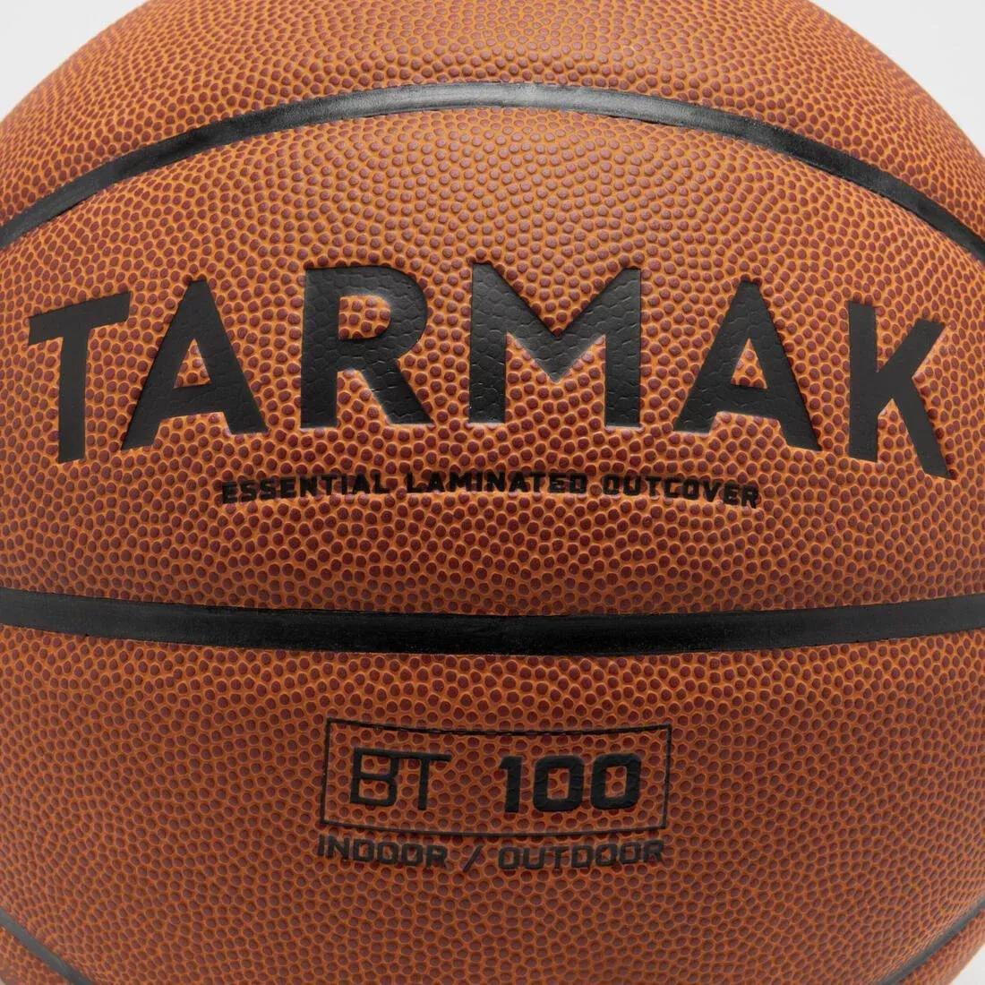 Kids Unisex Size 5 Beginner Basketball - Bt100 Under Age 10, Orange, No Color, large image number 2