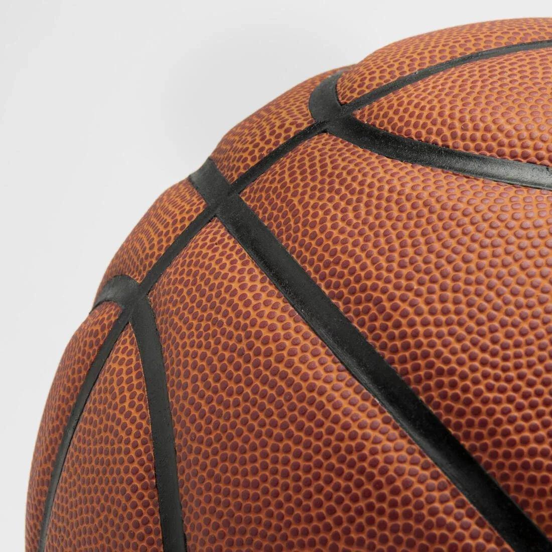 Kids Unisex Size 5 Beginner Basketball - Bt100 Under Age 10, Orange, No Color, large image number 4