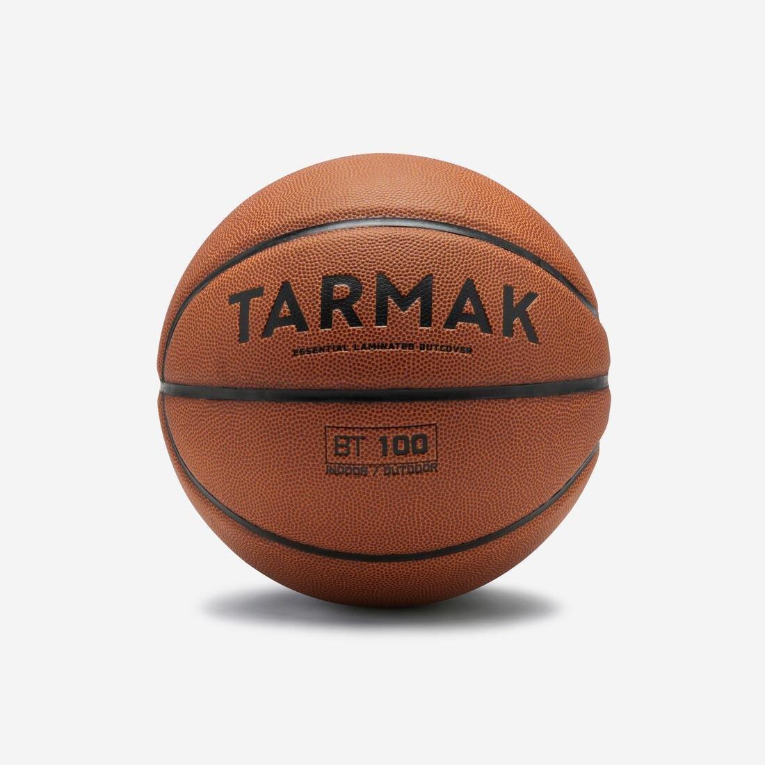 Size 6 Fiba Basketball - Bt100 Touch, Brown, No Color, large image number 0