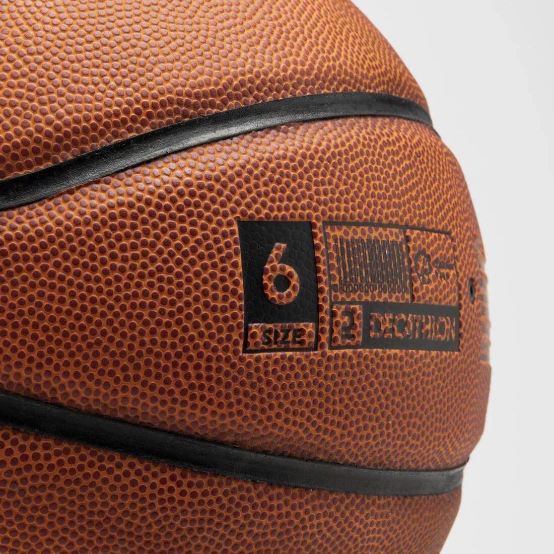 Size 6 Fiba Basketball - Bt100 Touch, Brown, No Color, large image number 6