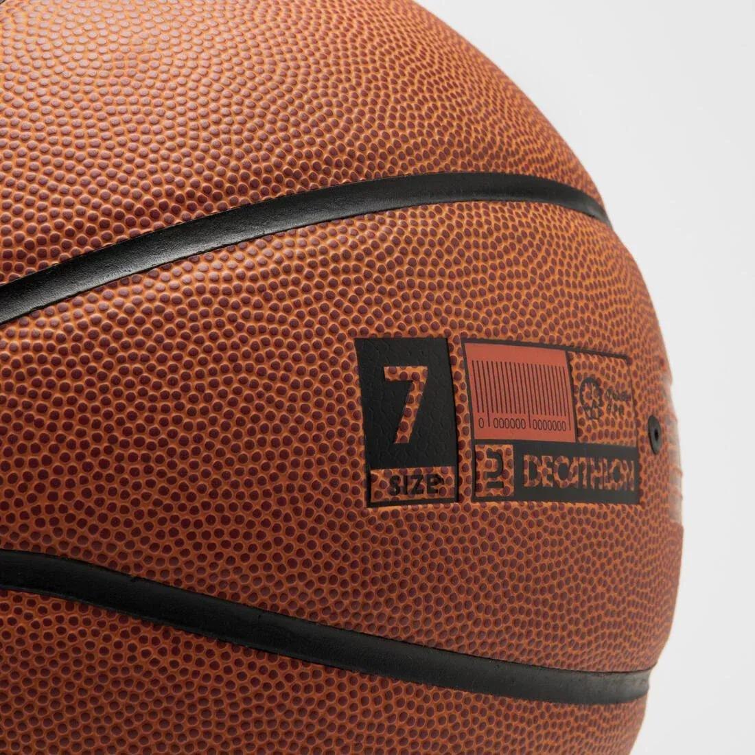 Size 7 Basketball - Bt100 For Ages 13 And Up, Orange, No Color, large image number 4
