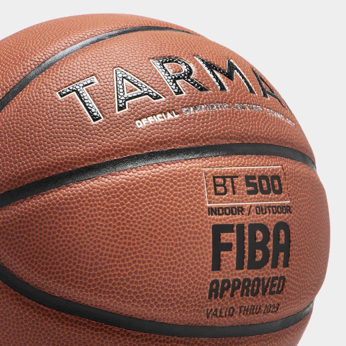 Size 6 Fiba Basketball - Bt500 Touch, Orange, No Color, large image number 4